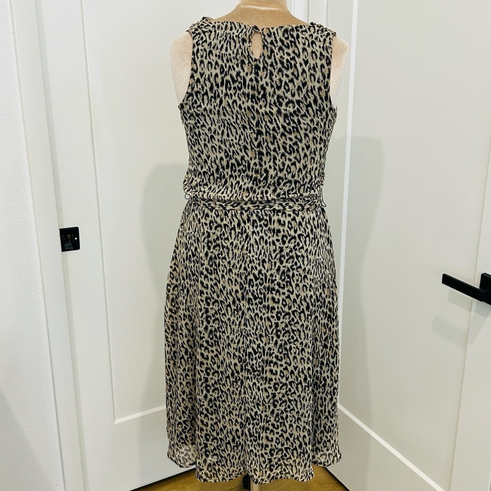 AA Studio Sleeveless Cowl Neck Animal Print Dress |Size 6 - Picture 3 of 9